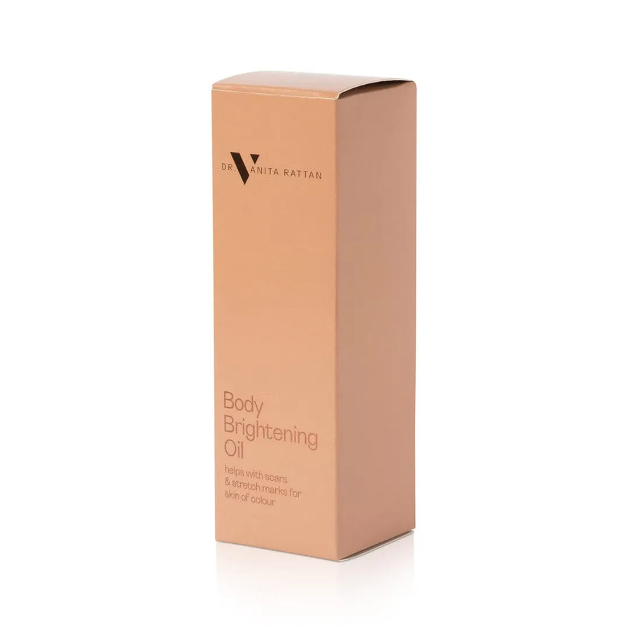 Body Brightening Oil box packaging by Skincare by Dr.V