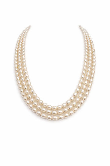 Classic layered pearl necklace set main image