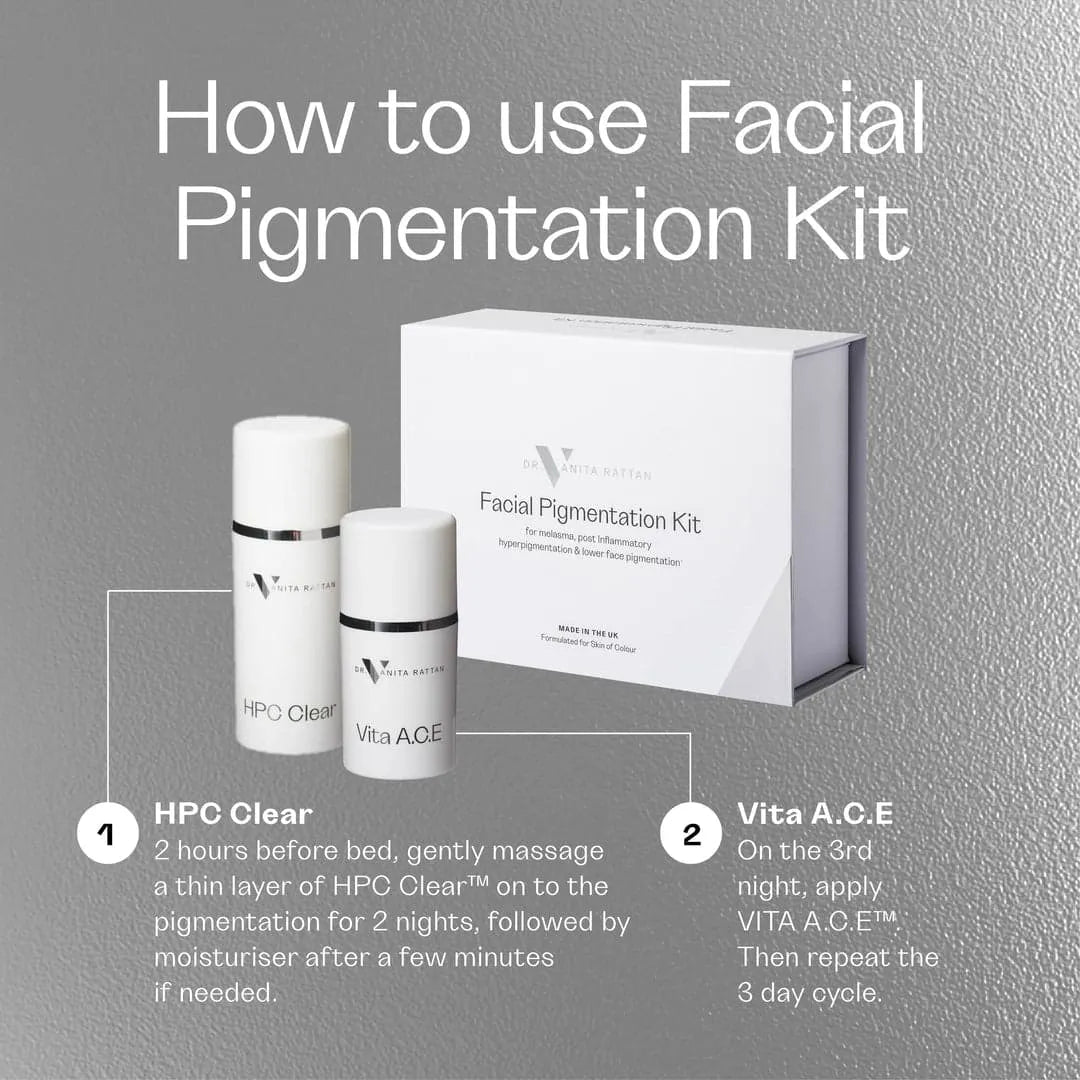 Facial Pigmentation Kit how to use guide by Skincare by Dr.V