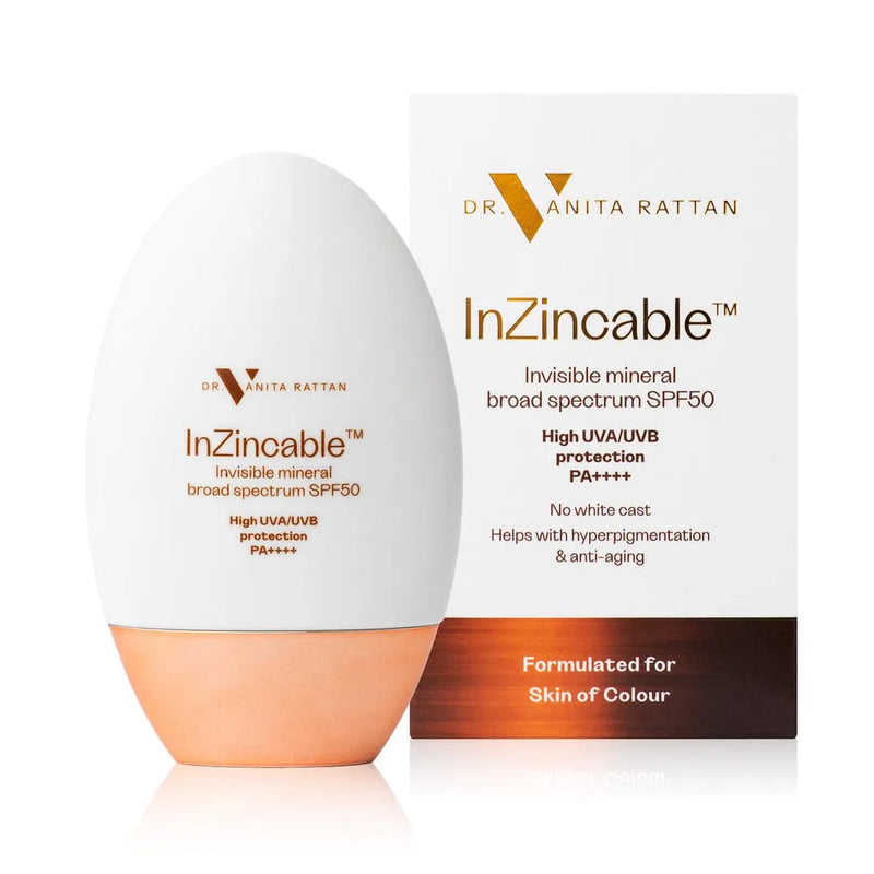 InZincable SPF50 product and box by Skincare by Dr.V