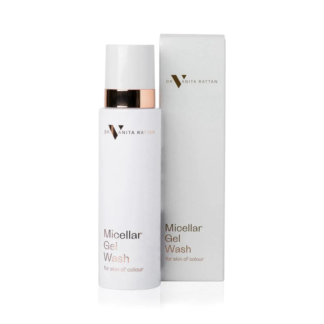 Micellar Gel Wash product bottle and box by Skincare by Dr.V