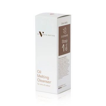 Oil Melting Cleanser box packaging by Skincare by Dr.V