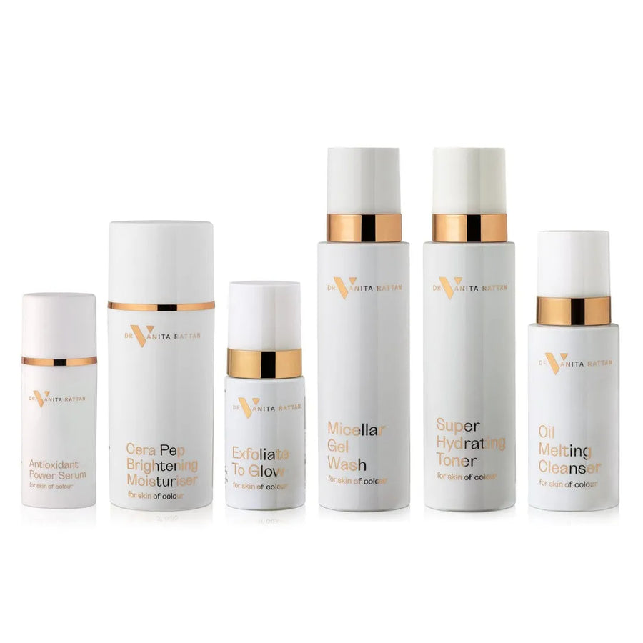 Dr. V Complete Skincare Range product lineup