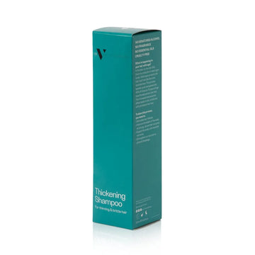 Thickening Shampoo box packaging by Skincare by Dr.V
