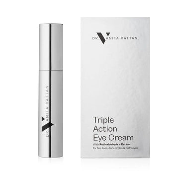 Triple Action Eye Cream product and box by Skincare by Dr.V