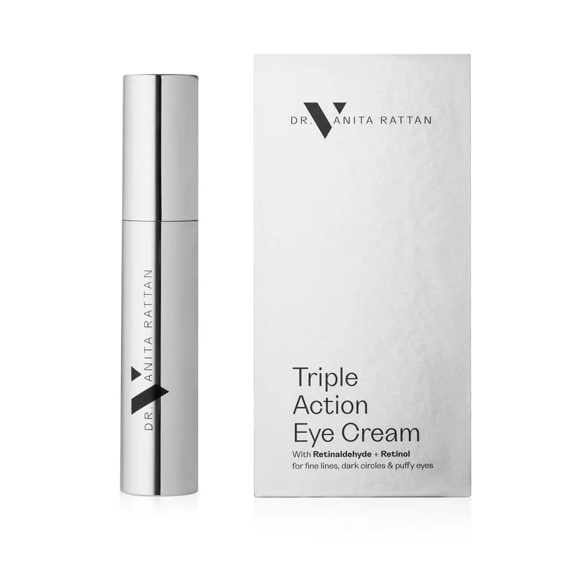 Triple Action Eye Cream product and box by Skincare by Dr.V