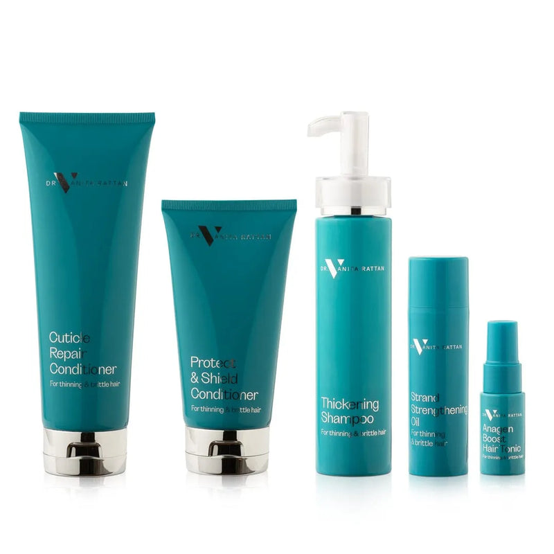 Dr V Complete Hair Range product lineup