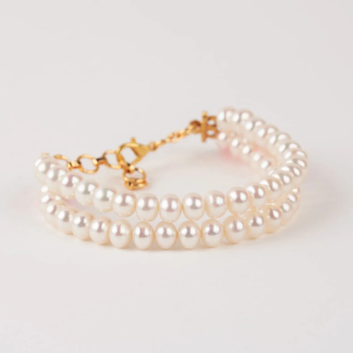 Pearl Bracelet Trio Set ivory double strand bracelet image