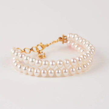 Pearl Bracelet Trio Set ivory double strand bracelet image