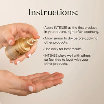 PLATED Intense Serum instructions image