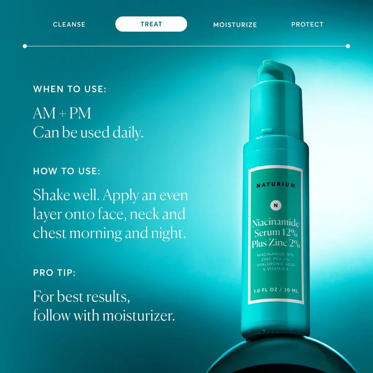 Naturium Niacinamide Serum 12% Plus Zinc 2% how to use image